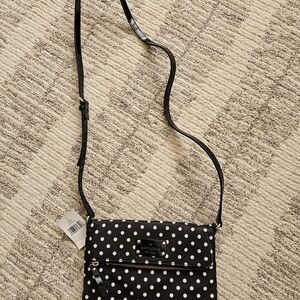 Kate Spade Black Polka Dot Crossbody Bag
